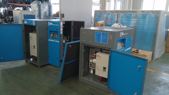 Magnetic VSD Oil Injected Rotary Screw Compressor Tahap Ganda 160kw / 215hp