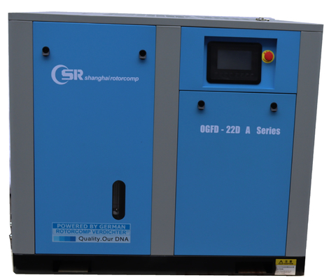 Kompresor Udara Sekrup Bebas Minyak Tenaga Listrik 22kw / 30hp
