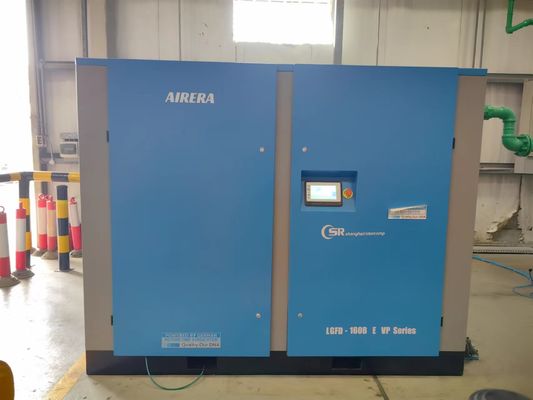 160kw VSD Air Screw Compressor Intelligent Control System 100psi - 200psi