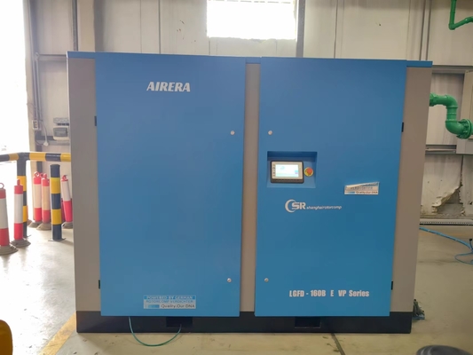 Kompresor Sekrup Putar Injeksi Minyak VSD Magnetik 160kw / 215hp