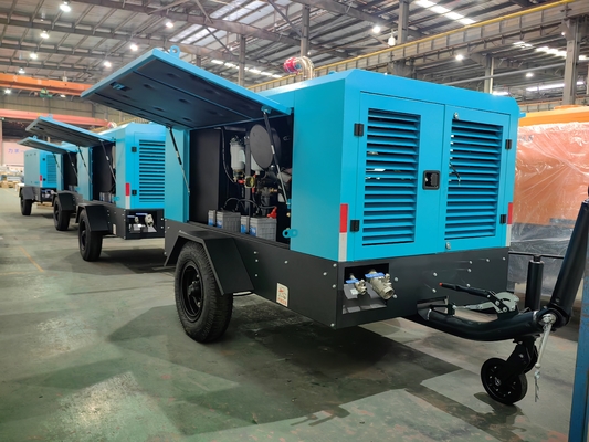 Kompresor sekrup Diesel yang terjangkau untuk pendinginan tekanan air 17-18 bar