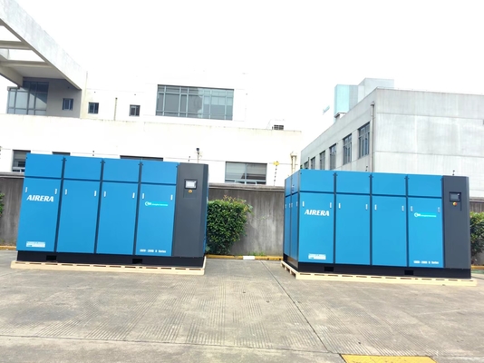 7.5-355 KW Rating Power Oil-lub Screw Compressor untuk Lingkungan Sensitif Kebisingan