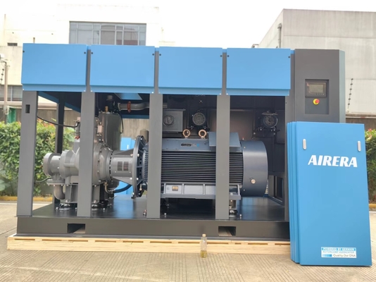 Kompresor udara sekrup putar listrik 0,5-85 M3/menit Kapasitas Delta Start PLC Control 68-84dB Tingkat kebisingan