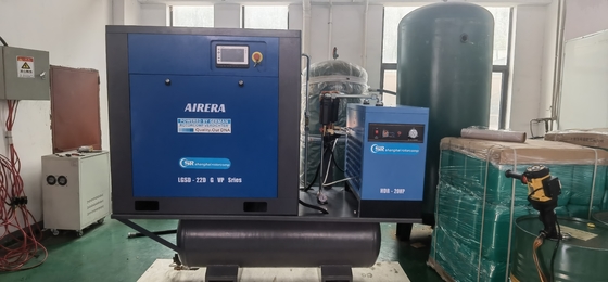 Kompresor sekrup VSD 16bar yang dapat disesuaikan untuk pemotongan laser untuk bisnis Anda