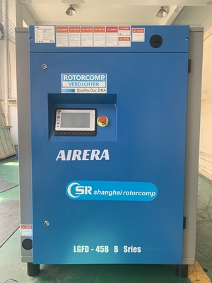 Air cooling LGFD-45KW Rotary Screw Compressor Tegangan 0,8-1,5MPa Tekanan maksimum