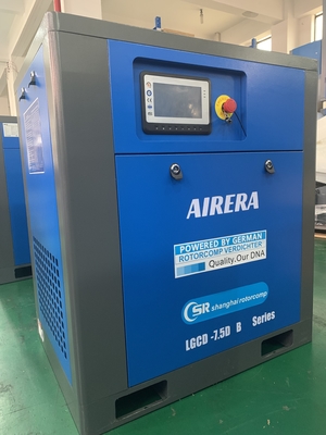 LGCD-7.5KW 4800 M3/jam pendingin aliran udara sekrup kompresor udara dengan kontrol cerdas