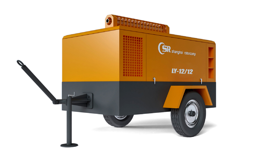 Kompresor Udara Diesel Tipe Sekrup Seluler 185 Cfm 260HP/1700rpm