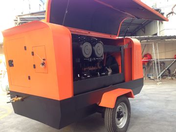 No Noise Diesel Engine Driven Portable Air Compressor 360Cfm 100Psi Untuk Jack Hammer