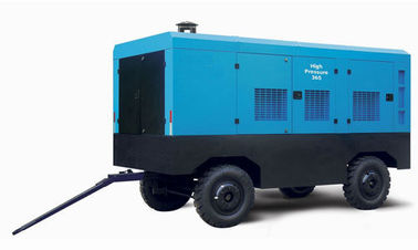 Towable Diesel Screw Compressor 610Cfm 190Psi Untuk Rig Pengeboran DTH Hammer