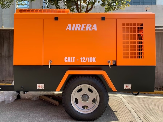 Rotorcomp CALT-12/10K Kompresor sekrup bertenaga diesel untuk pasar vertikal dan kinerja