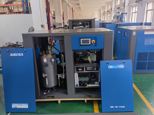 Shanghai Rotorcomp LGCD-75DC Air Cooling Screw Air Compressor dengan Max.Pressure Kerja 0.7-1.3 MPA dan 3.60-2.40 M3/Min Free Air Delivery