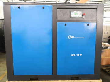 Blue Screw Oil Compressor Rotary Disuntikkan, Horizontal Air Compressor 15-60hz