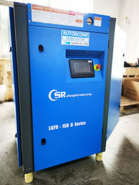 Kompresor Udara Sekrup Kebisingan Rendah Dengan Pengontrol PLC Layar Sentuh 64dB (A)